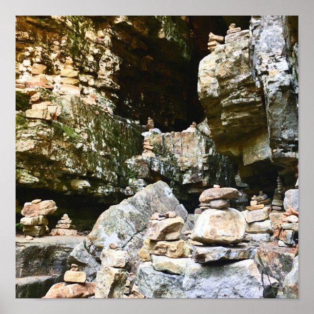 ausable chasm rock cairns poster (Front)