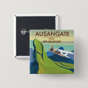 Ausangate Peru.  Into Adventure! 15 Cm Square Badge