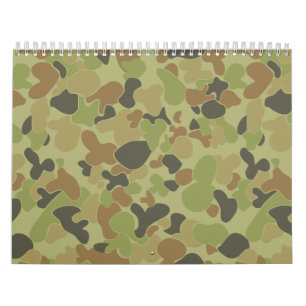 Auscam green camouflage calendar