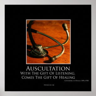 Auscultation Motivational Poster