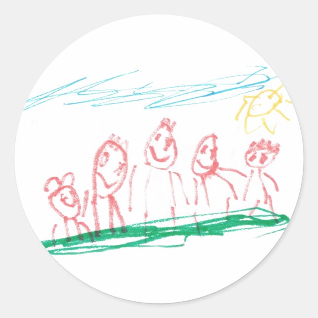 Ausflug Classic Round Sticker (Front)