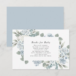 AUSHA Dusty Blue Books for Baby Enclosure Card
