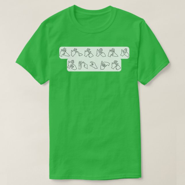 Auslan Rocks T-Shirt (Design Front)