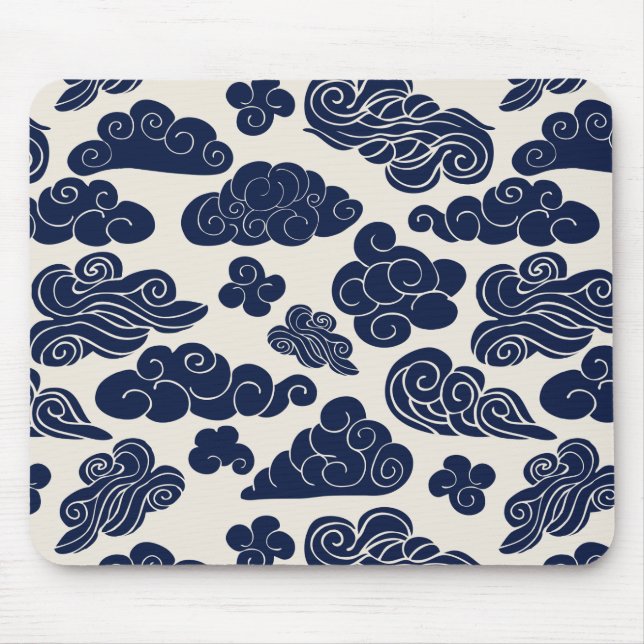 Auspicious Clouds Traditional Chinese Pattern MP Mouse Mat (Front)