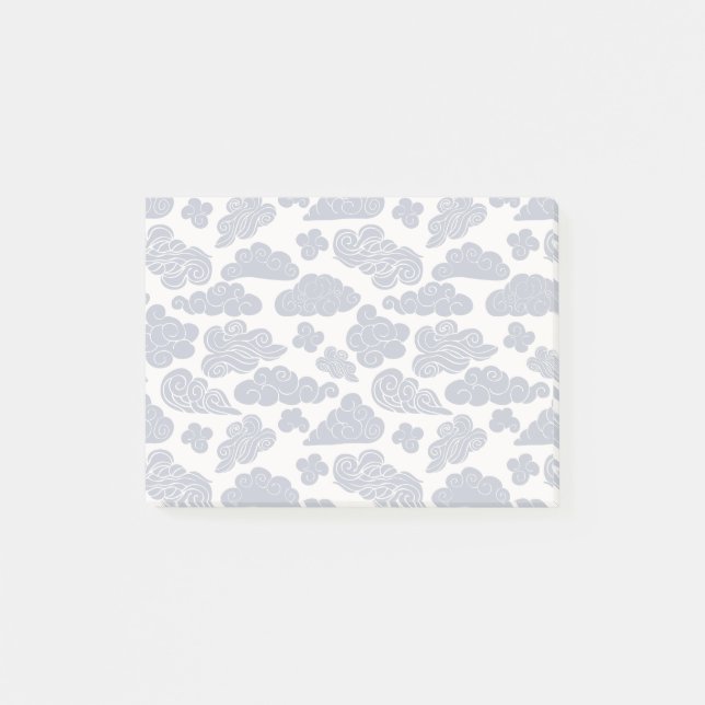 Auspicious Clouds Traditional Chinese Pattern Post Post-it Notes (Front)