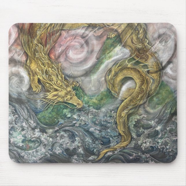 Auspicious Dragon (Zui-ryu) Mouse Mat (Front)