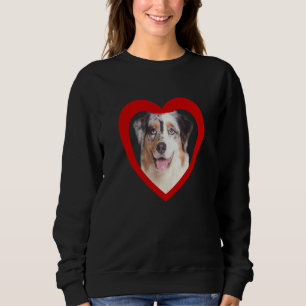 Aussi Australian Shepherd Dog Heart Aussi 1 Sweatshirt