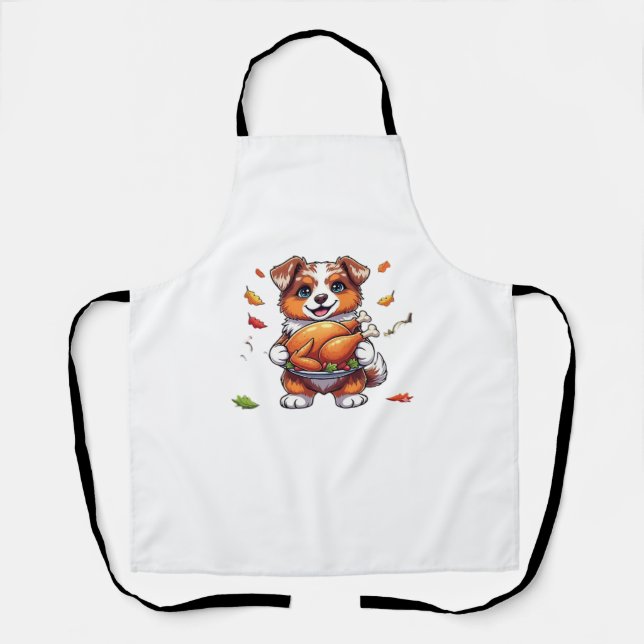 Aussie 178 Thanksgiving Oversized T-Shirt.png Apron (Front)