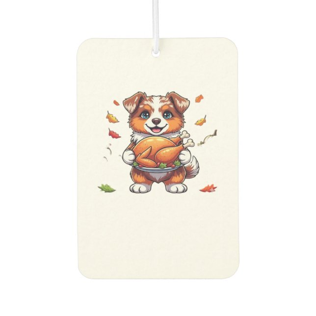 Aussie 178 Thanksgiving Oversized T-Shirt.png Car Air Freshener (Front)