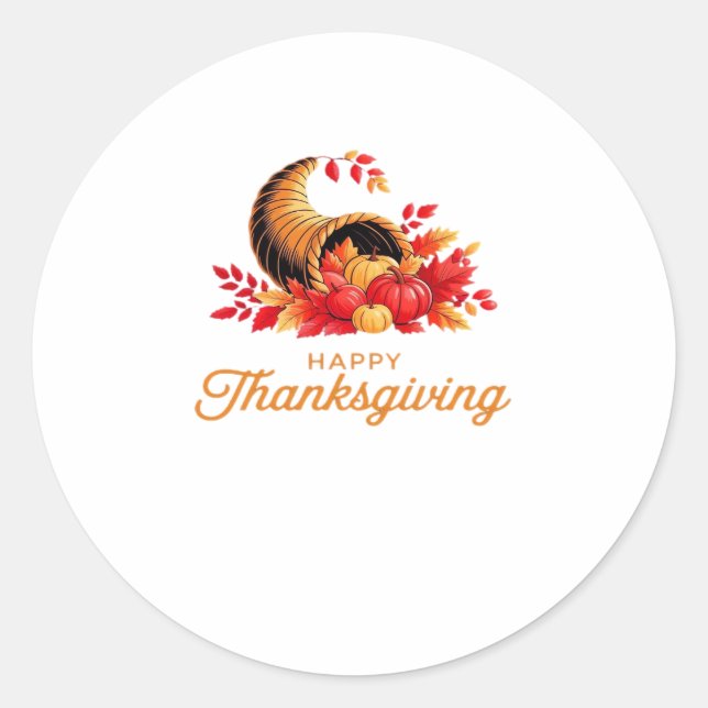 Aussie 178 Thanksgiving Oversized T-Shirt.png Classic Round Sticker (Front)