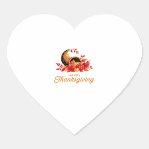 Aussie 178 Thanksgiving Oversized T-Shirt.png Heart Sticker
