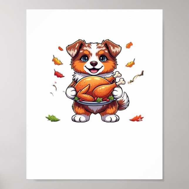 Aussie 178 Thanksgiving Oversized T-Shirt.png Poster (Front)