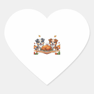 Aussie 184 Thanksgiving Oversized T-Shirt.png Heart Sticker