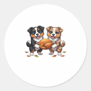 Aussie 186 Thanksgiving Classic T-Shirt.png Classic Round Sticker