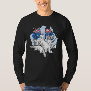 Aussie Animal Platypus Wombat Koala Kangaroo Austr T-Shirt