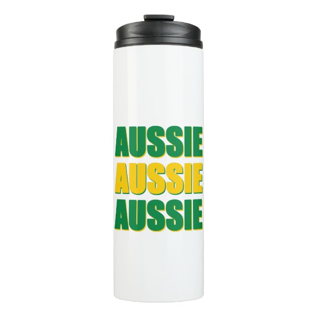 Aussie Aussie Aussie Thermal Tumbler (Front)