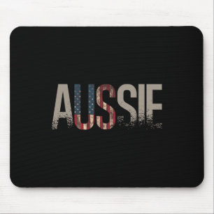 Aussie Australia Day 4th Of July Australian Americ Mouse Mat