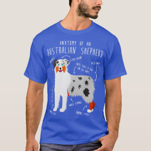 Aussie Australian Shepherd Anatomy T-Shirt