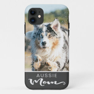 Aussie Australian Shepherd Mum Dog's Photo iPhone 11 Case