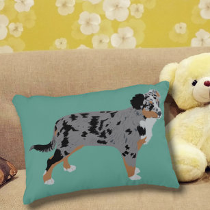 Aussie Australian Shepherd Puppy Dog Decorative Cushion