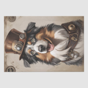 Aussie Aviator: Steampunk Shepherd Decoupage Tissue Paper