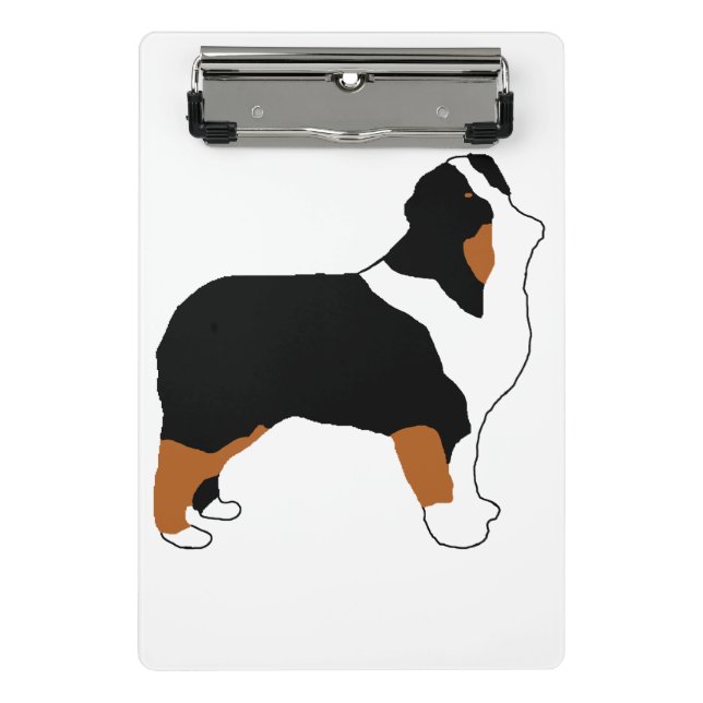 aussie black tri silo mini clipboard (Front)