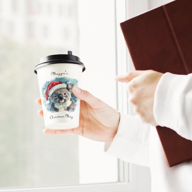 Aussie Christmas Cheer, Koala Bear custom Paper Cups (Creator Uploaded)