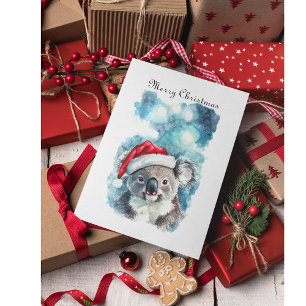 Aussie Christmas Cheer, Koala Bear custom Postcard