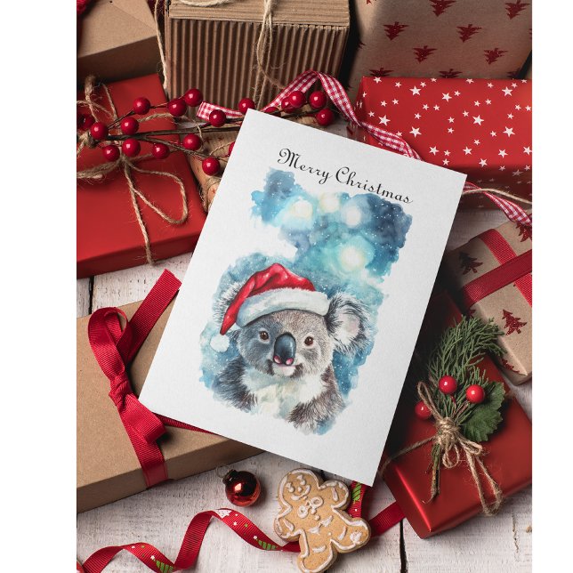 Aussie Christmas Cheer, Koala Bear custom Postcard (Creator Uploaded)