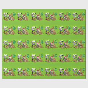Aussie christmas santa koala wrapping paper