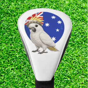 Aussie Cockatoo  Golf Head Cover