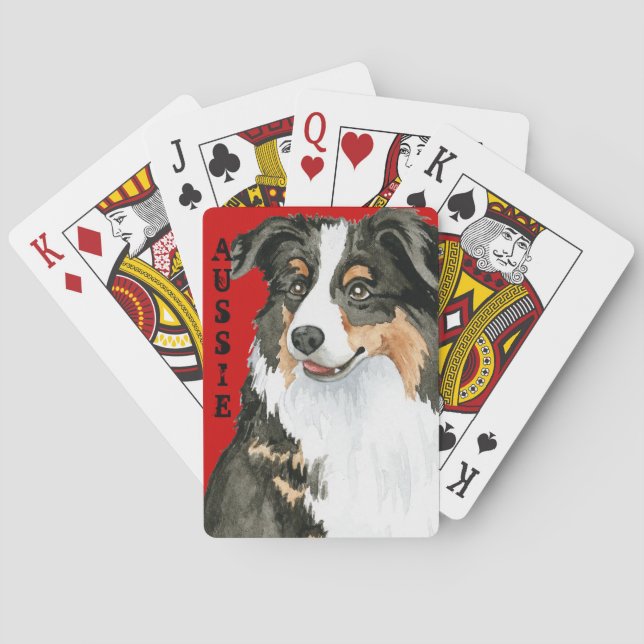 Aussie Color Block Playing Cards (Back)