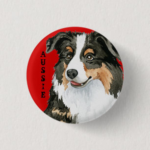 Aussie Colour Block 3 Cm Round Badge