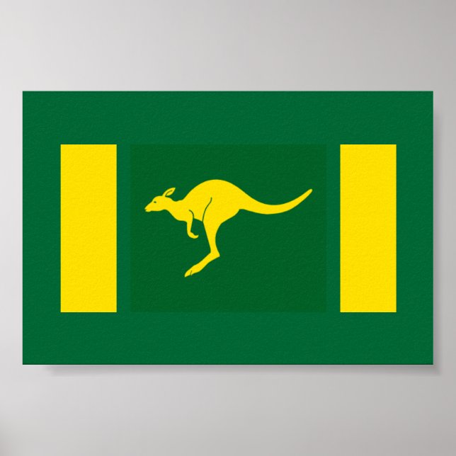 Aussie Colours Kangaroo Poster (Front)