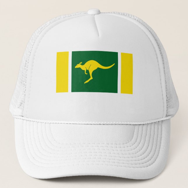 Aussie Colours Kangaroo Trucker Hat (Front)