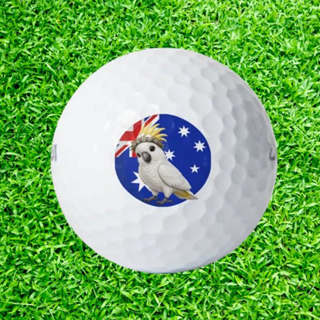 Aussie Cutest  Cockatoo Golf Balls (Love golf and a good laugh? Aussie Cutest Cockatoo Golf Balls )