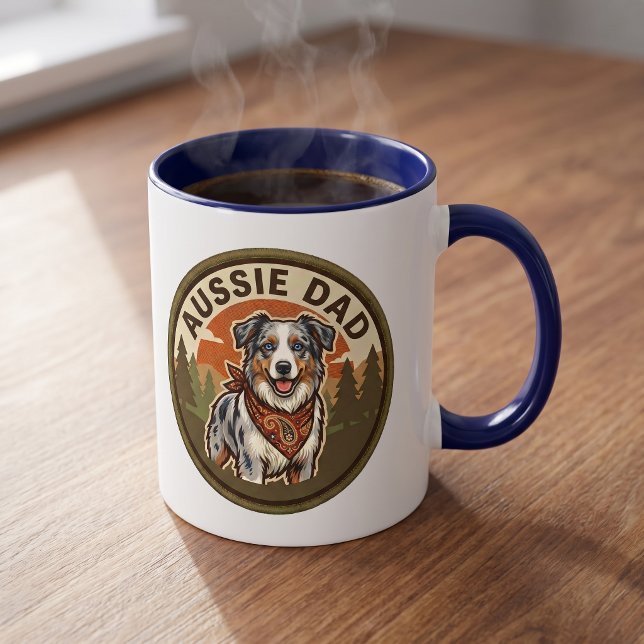 Aussie Dad Coffee Mug | Australian Shepherd Gift (Creator Uploaded)