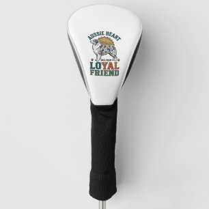 Aussie Dog Lover Vintage Engraved Shepherd Art_1 Golf Head Cover