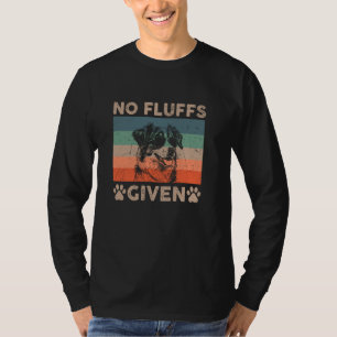 Aussie Dog No Fluffs Given Funny Dog Dad Mum Retro T-Shirt