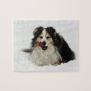 Aussie Dog Tongue Jigsaw Puzzle