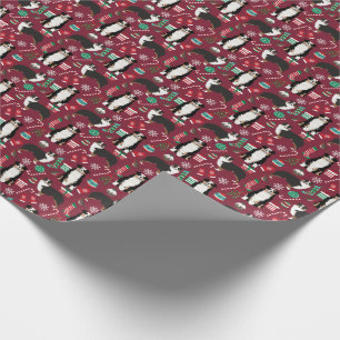 Aussie Dog Tricolored Christmas Holiday Wrapping Paper