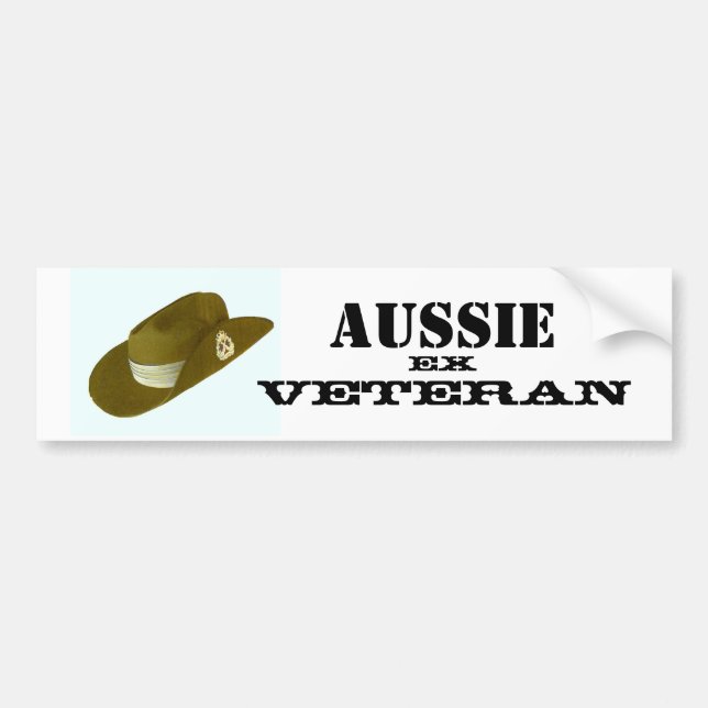 AUSSIE EX VETERAN BUMPER STICKER (Front)