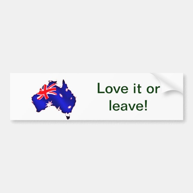 aussie flag bumper sticker (Front)