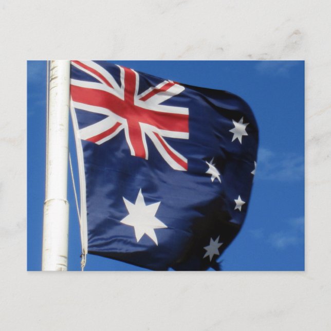 aussie flagpole postcard (Front)