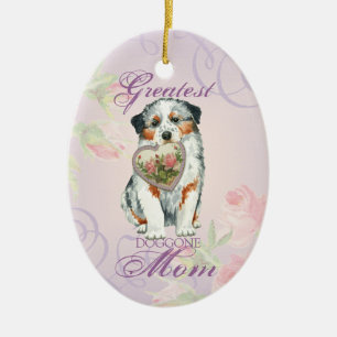 Aussie Heart Mum Ceramic Ornament