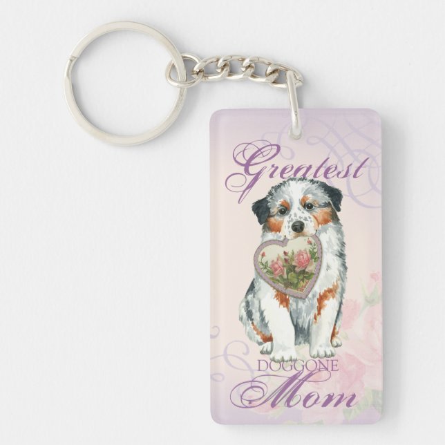 Aussie Heart Mum Key Ring (Front)