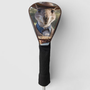 Aussie Kangaroo Holding A Meat Pie, Golf Head Cover