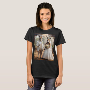 Aussie Kangaroo White Wedding, Hens Night Tshirt