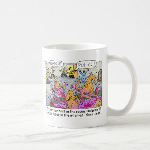 Aussie Kangaroo Wineries Funny Gifts & Tees Coffee Mug