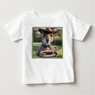 Aussie Kangaroos Love Australian Made Meat Pies, Baby T-Shirt